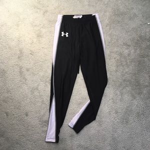 Under Armour Black Athletic Pants, Kids Size Small